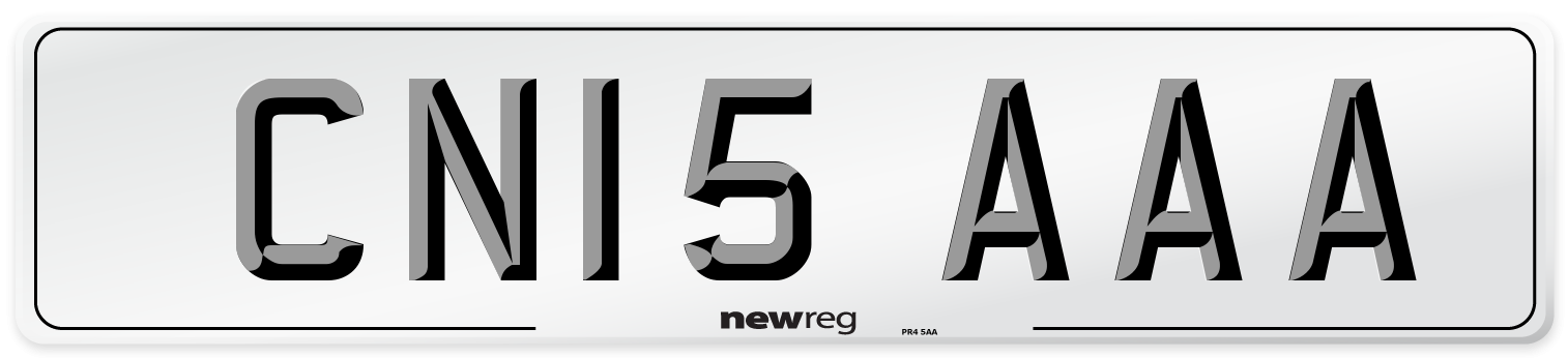 CN15 AAA Number Plate from New Reg
